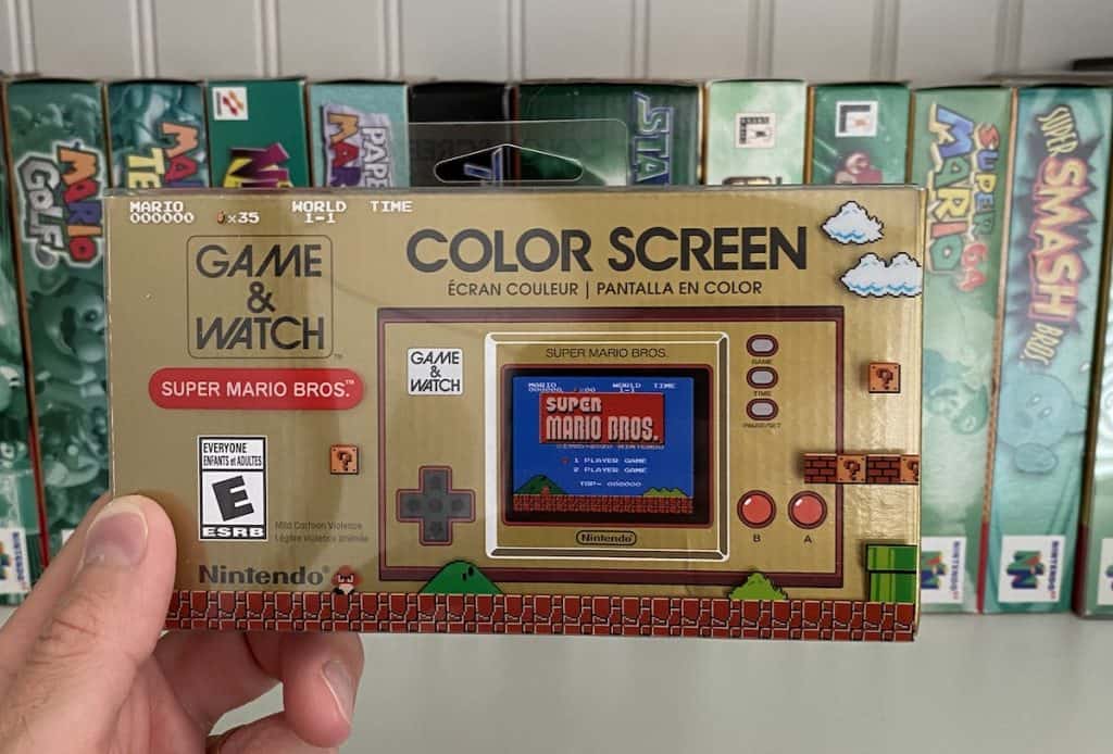 Game & Watch Super Mario Bros retail box