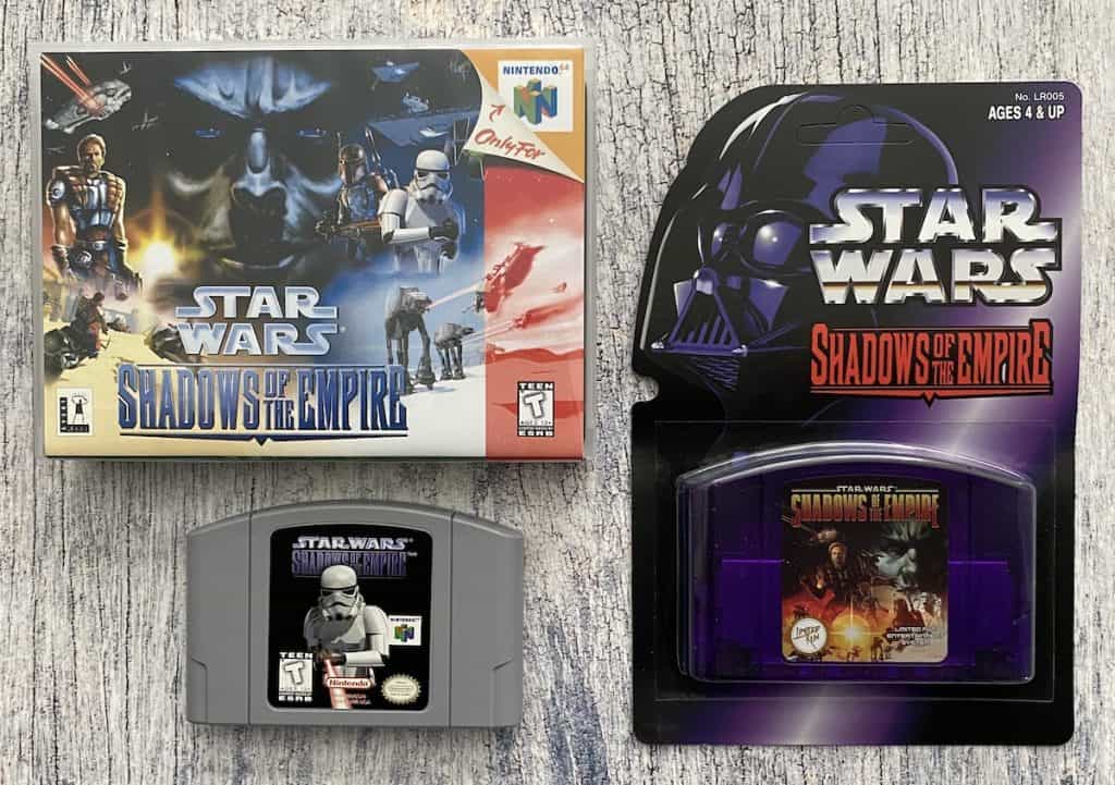 Star Wars Shadows of the Empire N64 box, cart, Limited Run classic edition