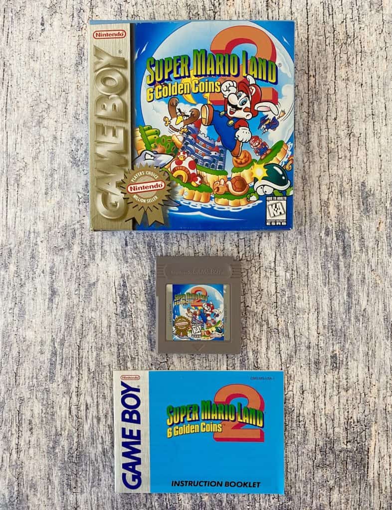 Super Mario Land: Six Golden Coins box, cart, and manual