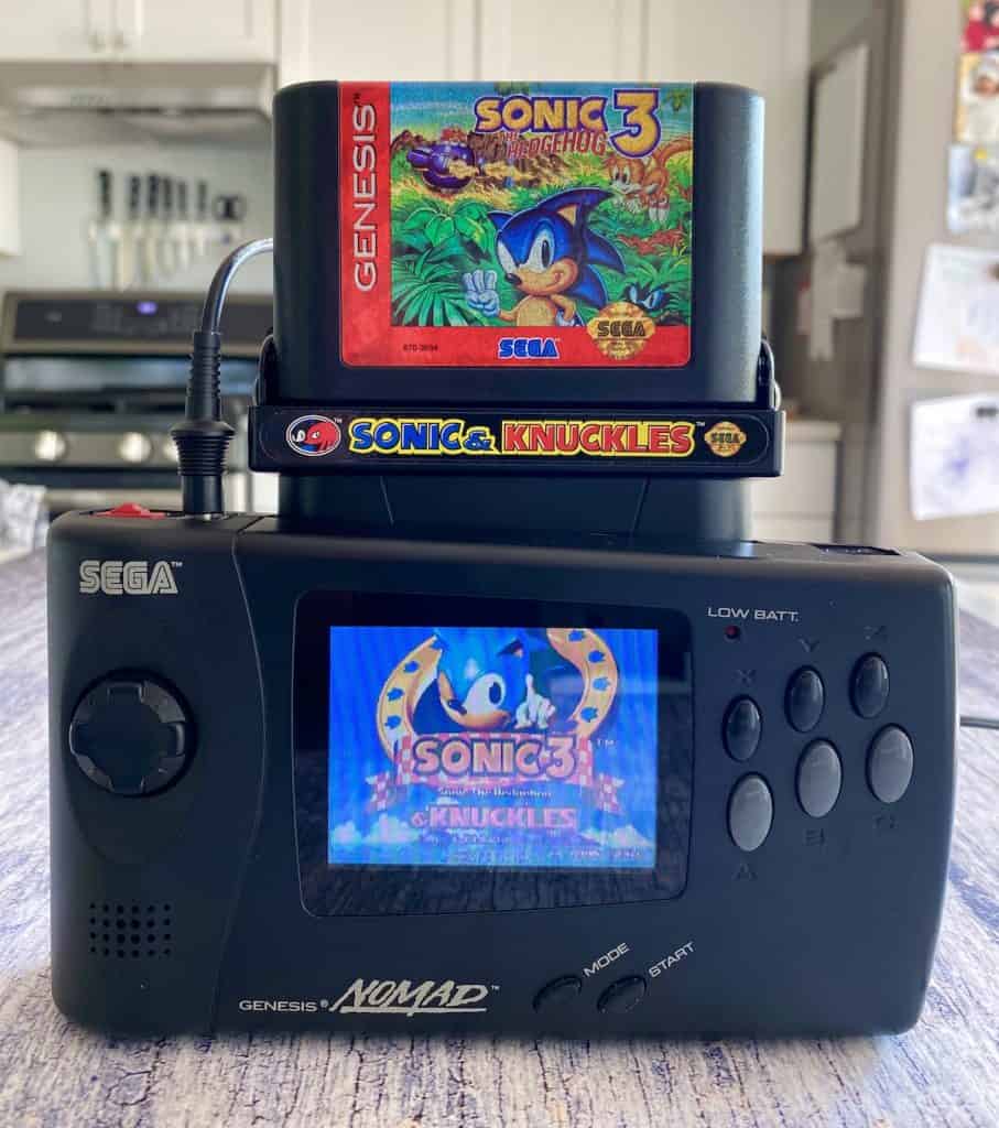 Sonic 3 & Knuckles carts played in Sega Genesis Nomad