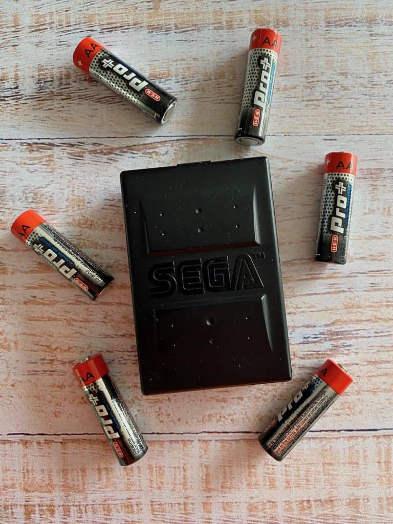 Sega Genesis Nomad battery pack + 6 AA batteries