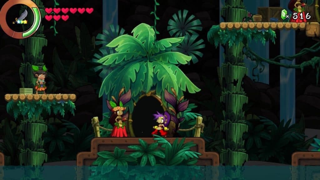 Shantae and the Seven Sirens screenshot of Tree Town 